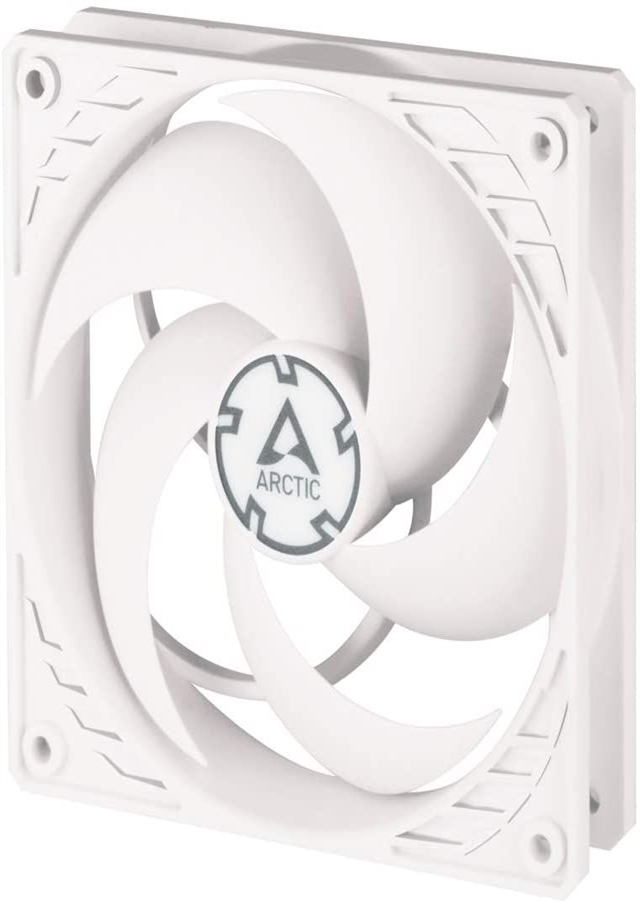  ARCTIC P12 PWM - 120 mm Case Fan with PWM, Pressure-optimised, Very Quiet Motor, Computer, Fan Speed: 200-1800 RPM - White/White