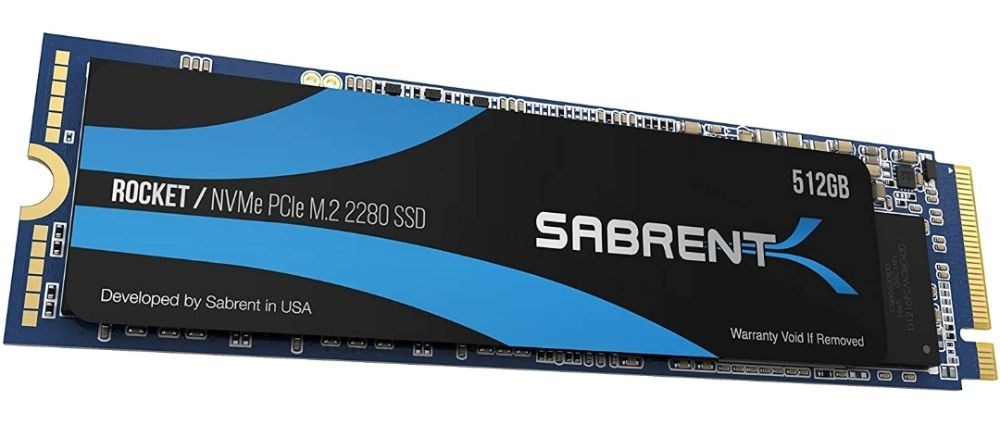  Sabrent 512GB Rocket NVMe PCIe M.2 2280 Internal SSD High Performance Solid State Drive