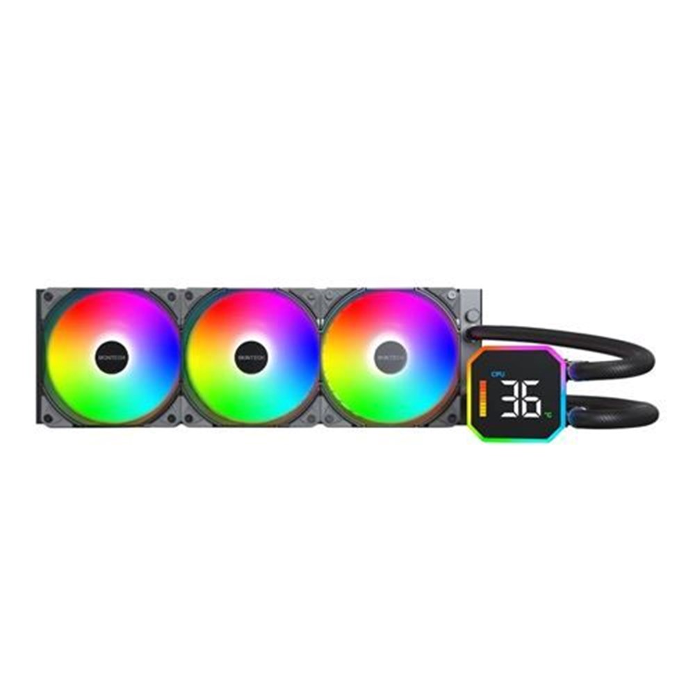  Montech HyperFlow Digital360mm All in One Liquid CPU Cooling Kit - White