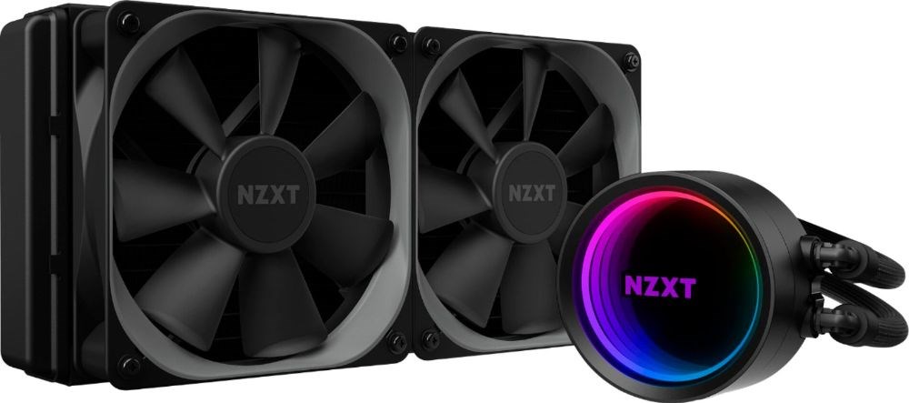 NZXT - Kraken X53 RGB All-in-one 240mm Radiator CPU Liquid Cooling System - Black