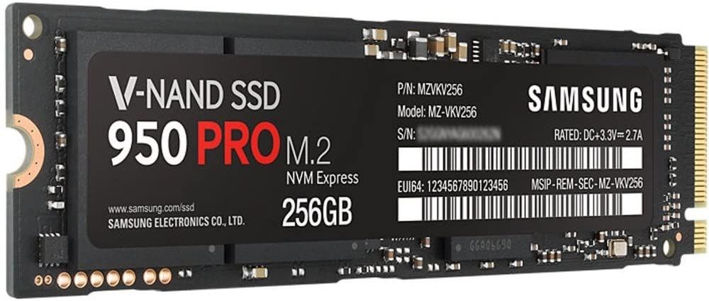  Samsung 950 PRO 256GB V-NAND