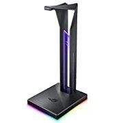  ASUS ROG Throne Qi Gaming Headset Stand - Wireless Charging | 2 USB Ports & Aux Input | Arc Design for Stable & Secure Storage | Built-in DAC & Amplifier for Immersive Audio |