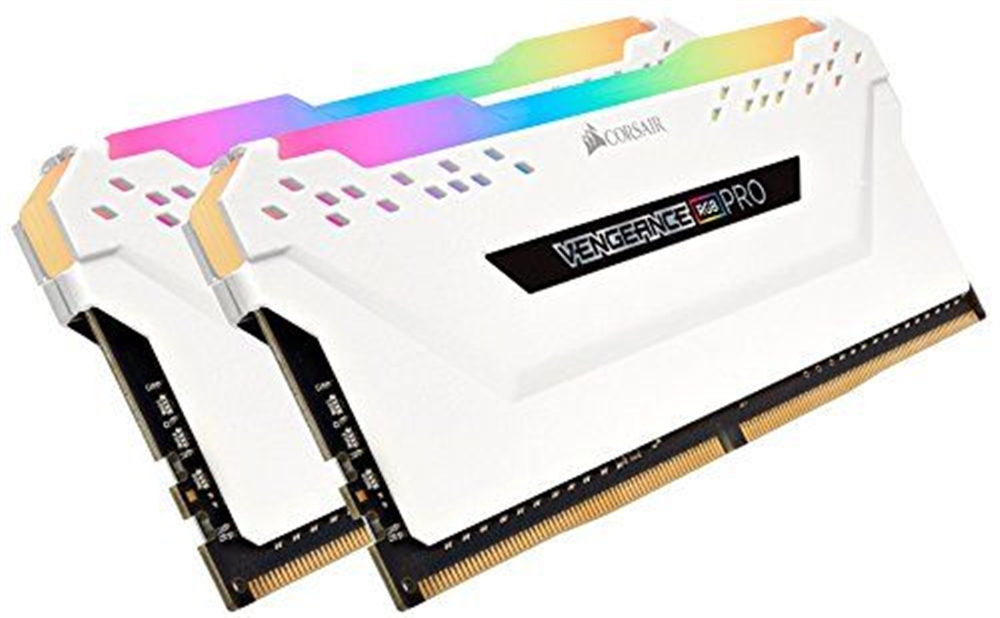 Corsair Vengeance RGB Pro 16 GB (2 x 8 GB) DDR4-3600 CL18 Memory - White