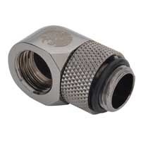 Bitspower G 1/4" 90° Dual Rotary Adapter - Black Sparkle