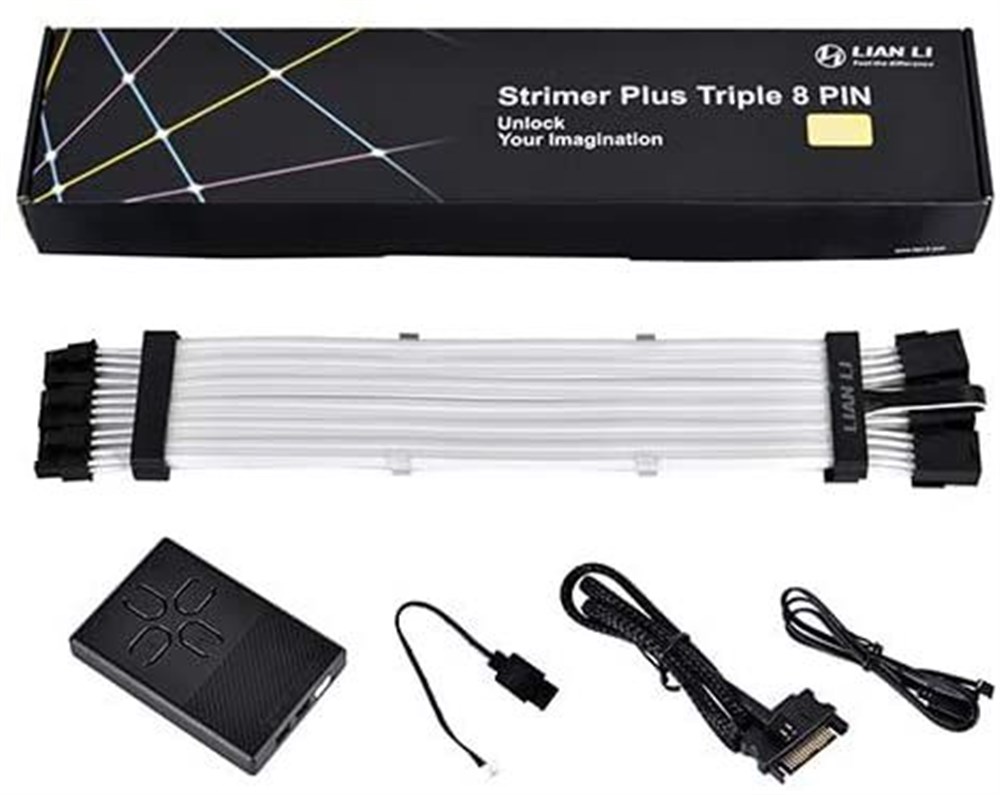LIAN LI STRIMER Plus Triple 8 PINs -Addressable RGB VGA Power Cable