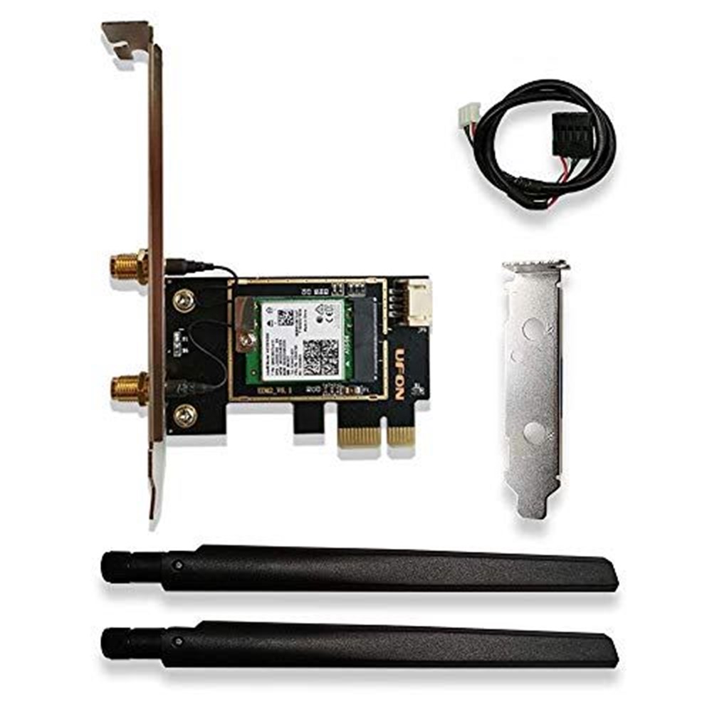 UFON PCIe WiFi Card WiFi 6 Card AX200 802.11ax PCI-E Adapter 11ax WiFi A