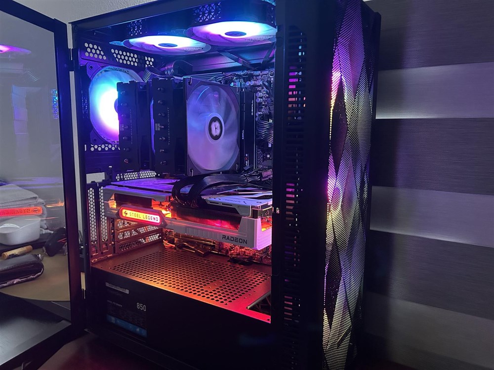 Steel Legend RX 9070XT AMD Build thumbnail