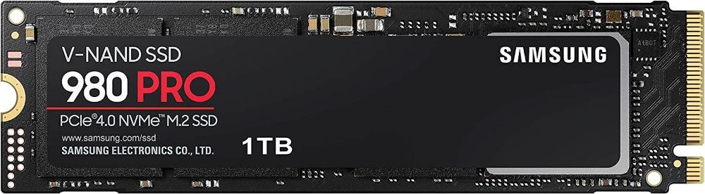 SAMSUNG 980 PRO SSD 1TB PCIe 4.0 NVMe Gen 4 Gaming M.2 Internal Solid State Hard Drive