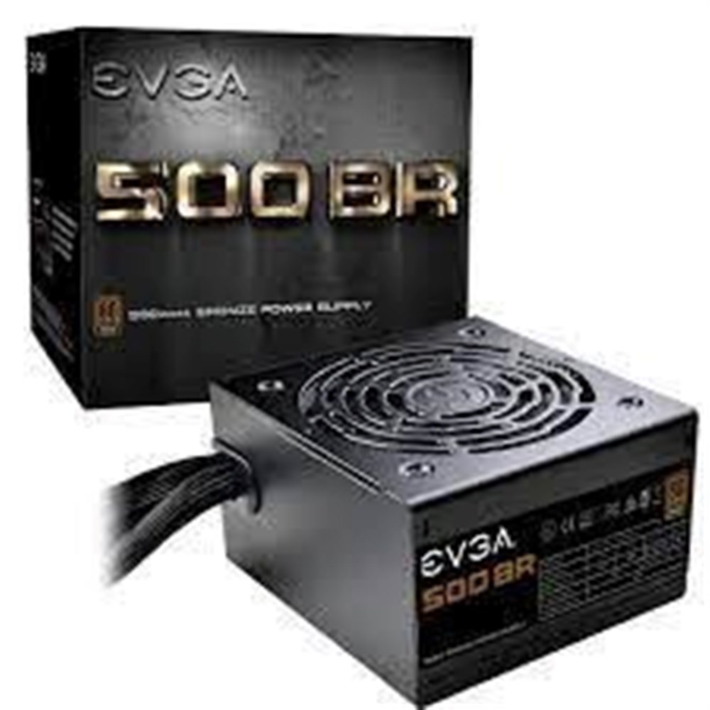 EVGA 500 Watt 80 Plus Bronze ATX Non-Modular Power Supply