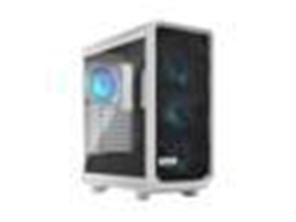 Fractal Design Meshify 2 Compact RGB White TG High-Airflow Tempered Glass Window PC ATX Mid Tower Computer Case