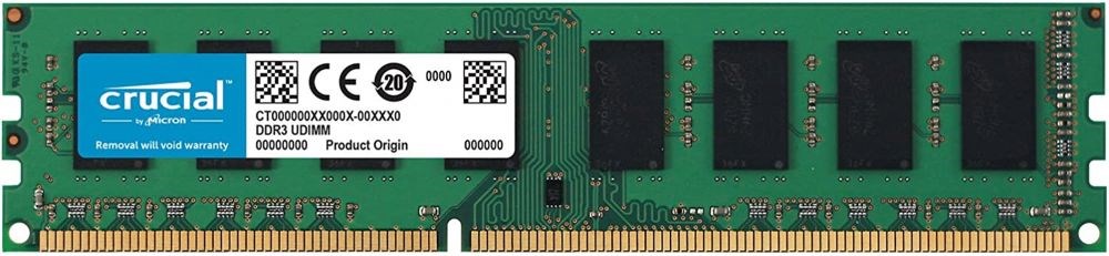 Crucial RAM 12GB (8+4) DDR3 1600 MHz CL11 Desktop Memory CT102464BD160B
