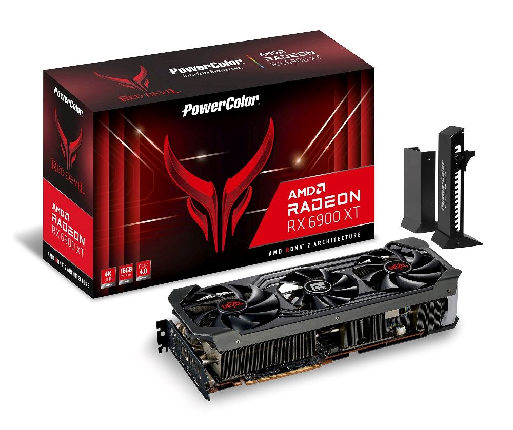  PowerColor AMD Radeon RX 6900 XT Red Devil Overclocked Triple Fan 16GB GDDR6 PCIe 4.0 Graphics Card