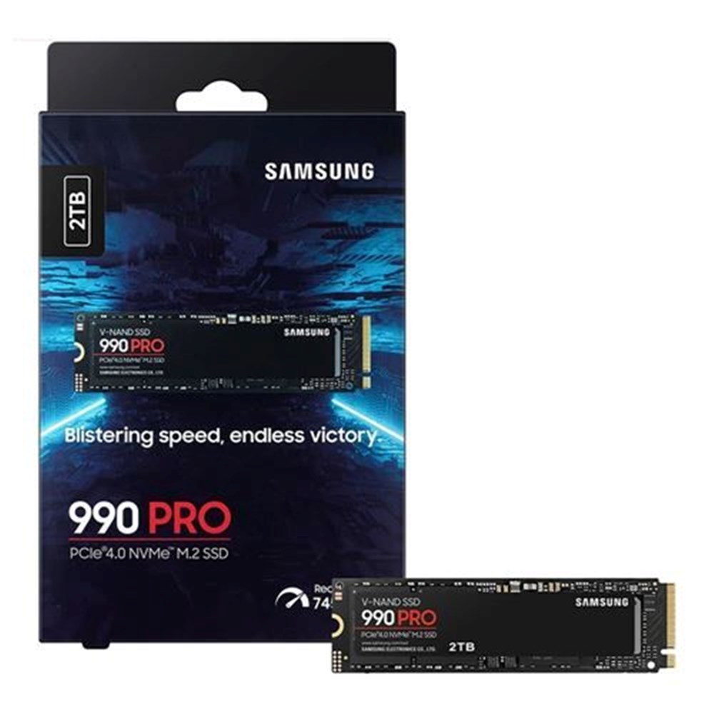 Samsung 990 PRO 2TB Samsung V NAND 3-bit MLC PCIe Gen 4 x4 NVMe M.2 Internal SSD