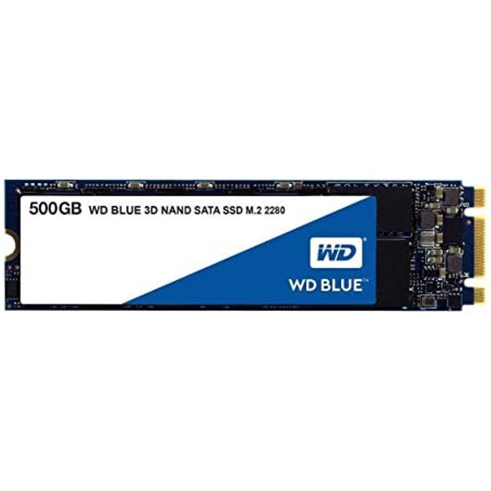 WD Blue 3D NAND 500GB PC SSD - SATA III 6 Gb/s M.2 2280 Solid State Drive