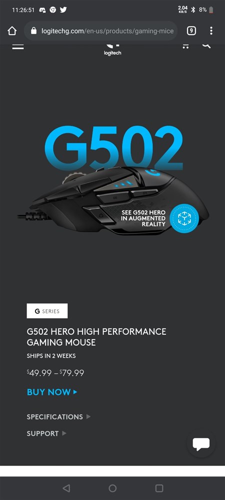  Logitech G502