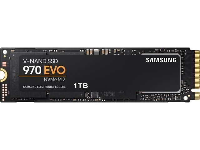 Samsung 970 EVO 1TB SSD 3-bit MLC NAND M.2 2280 PCIe NVMe 3.0 x4 Internal Solid State Drive