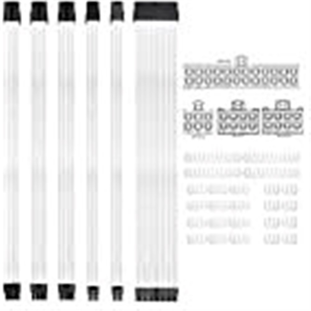 KOTTO Braided ATX Sleeved Cable Extension Kit for Power Supply Cable Kit