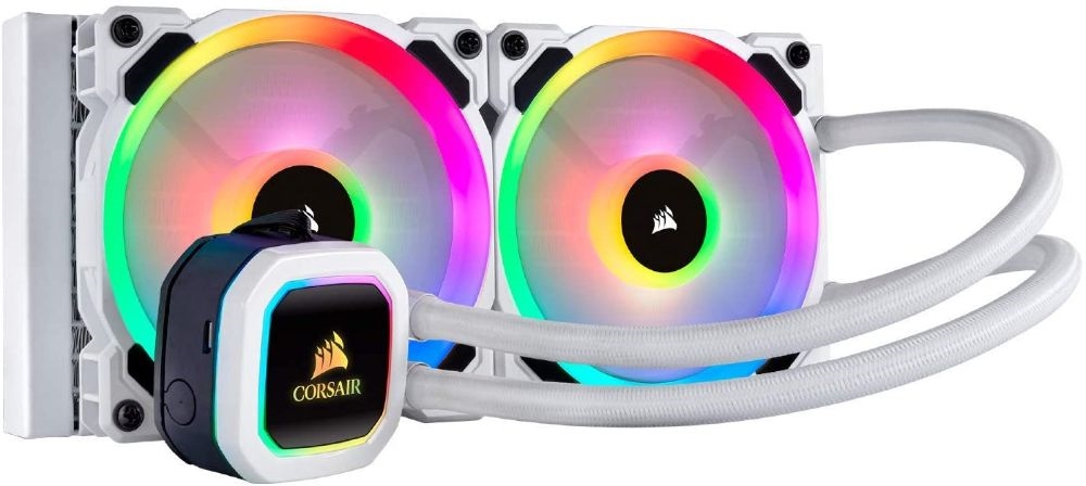  Corsair Hydro Series H100i RGB Platinum SE White AIO CPU Cooler