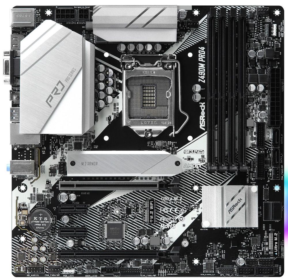 ASRock Z490M Pro4 mATX LGA 1200motherboard