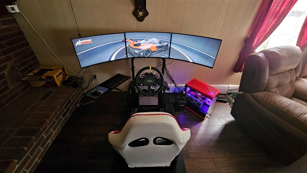 Pvc Sim Racing Rig Micro Center Stevina's Raceway - Micro Center Build