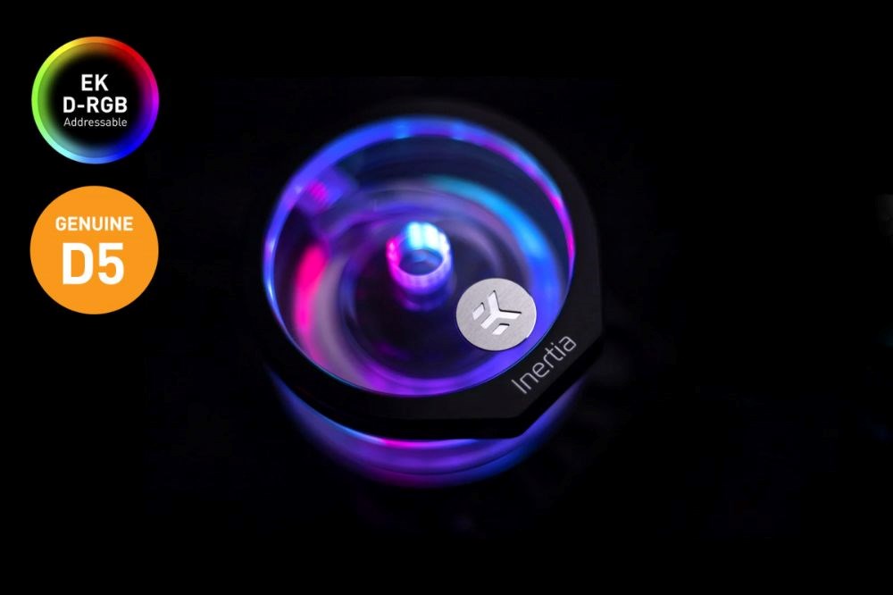 EK-Quantum Inertia D5 PWM D-RGB - Plexi