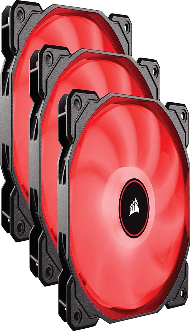   CORSAIR AF120 LED Low Noise Cooling Fan Triple Pack - Red Cooling CO-9050083-WW
