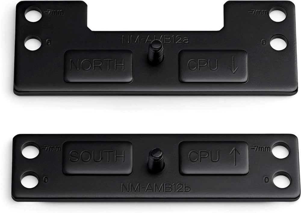 Noctua NM-AMB12, chromax.Black Offset AMD AM5 Mounting Bars for Improved Cooling Performance (Black)