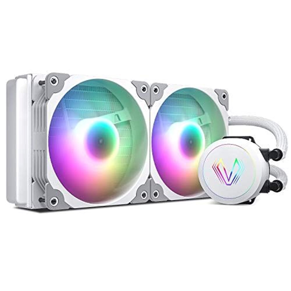 Vetroo V240 52 CFM Liquid CPU Cooler White