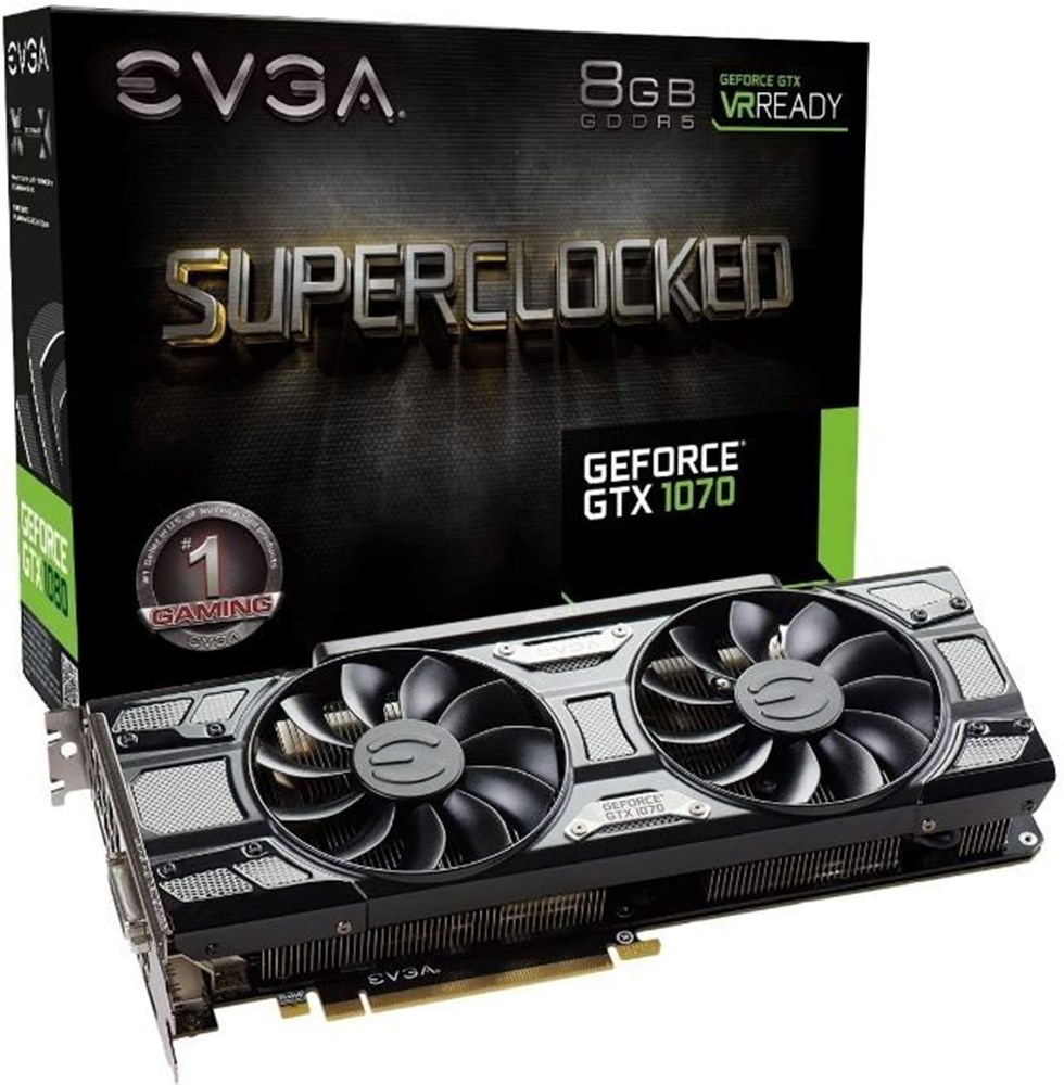  EVGA GeForce GTX 1070 8 GB Black