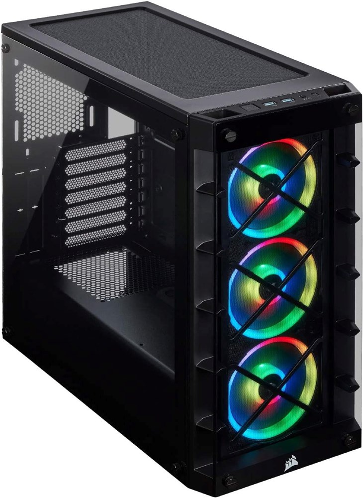 Corsair icue 465X RGB Mid-Tower ATX Smart Case, Black