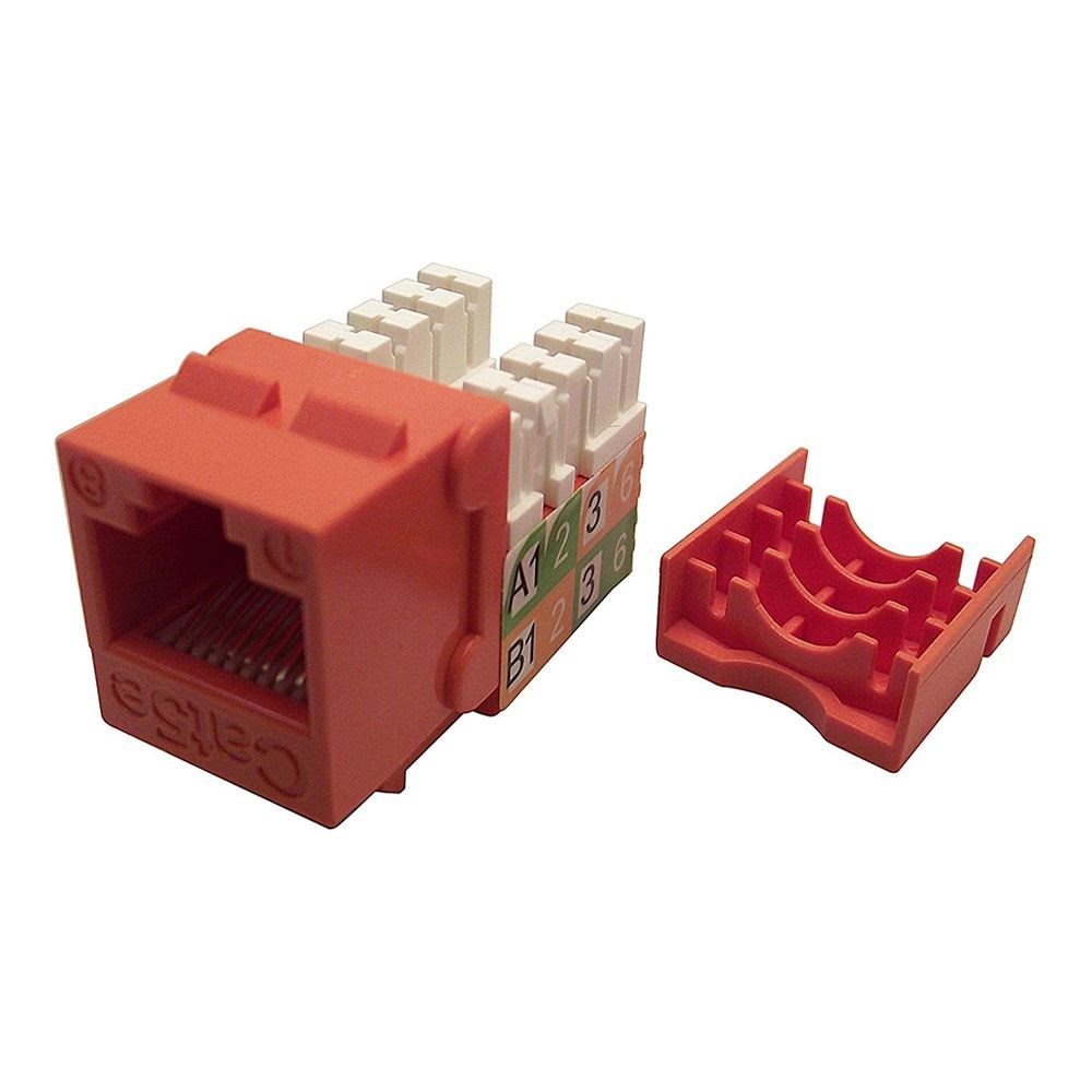 Shaxon CAT5e RJ45/110 Keystone Jack Orange Single Pack