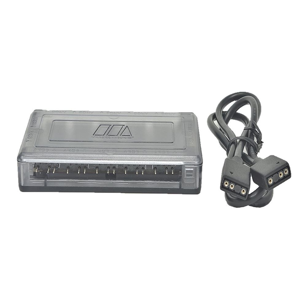 Micro Connectors 11-Port ARGB Splitter Hub for Fan and Light