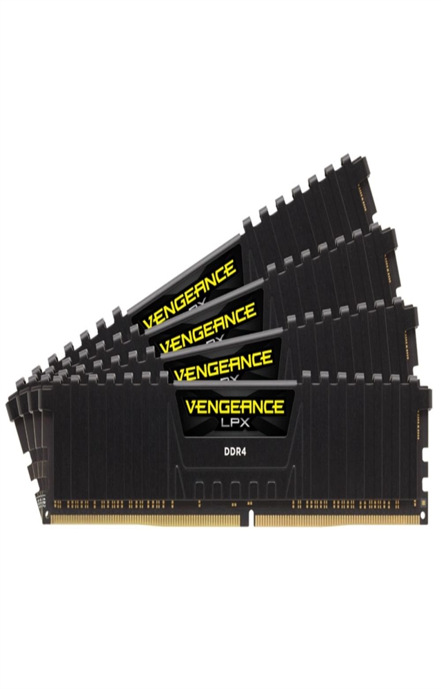 Corsair Vengeance LPX 64GB (4 x 16GB) DDR4-2880 CL18 Dual Channel Desktop Memory Kit CMK64GX4M4B3600C18