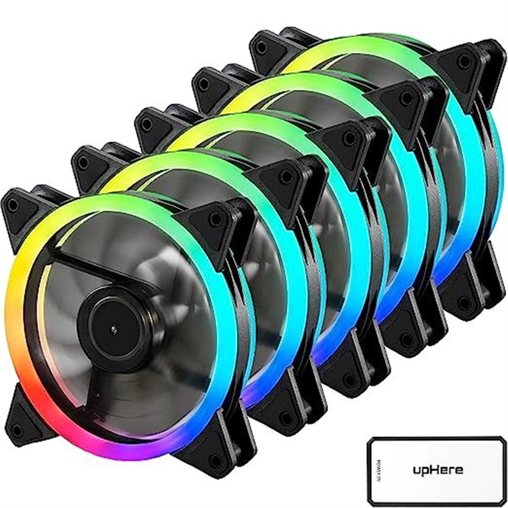 upHere 120mm RGB Series Case Fan 5-pack