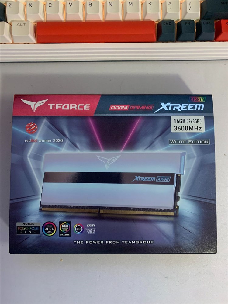  T-force ARGB Xtreem 16GB 3600MHz White Edition ram 