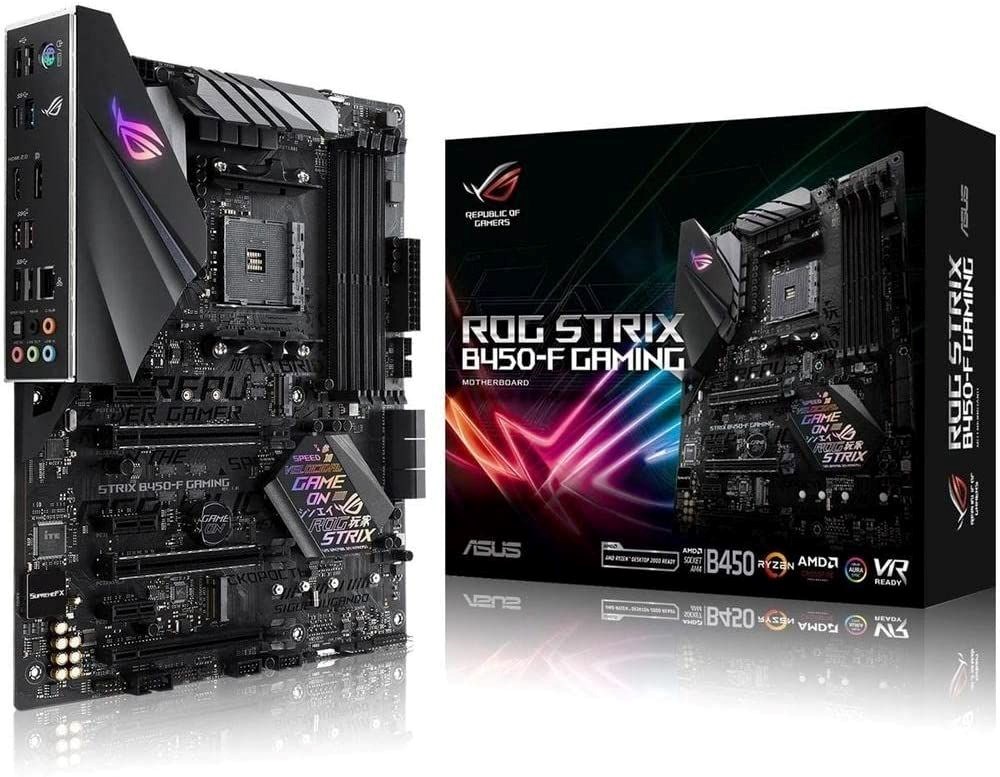 ASUS ROG Strix B450-F Gaming Motherboard (ATX) AMD Ryzen 2 AM4 DDR4 DP HDMI M.2 USB 3.1 Gen2 B450