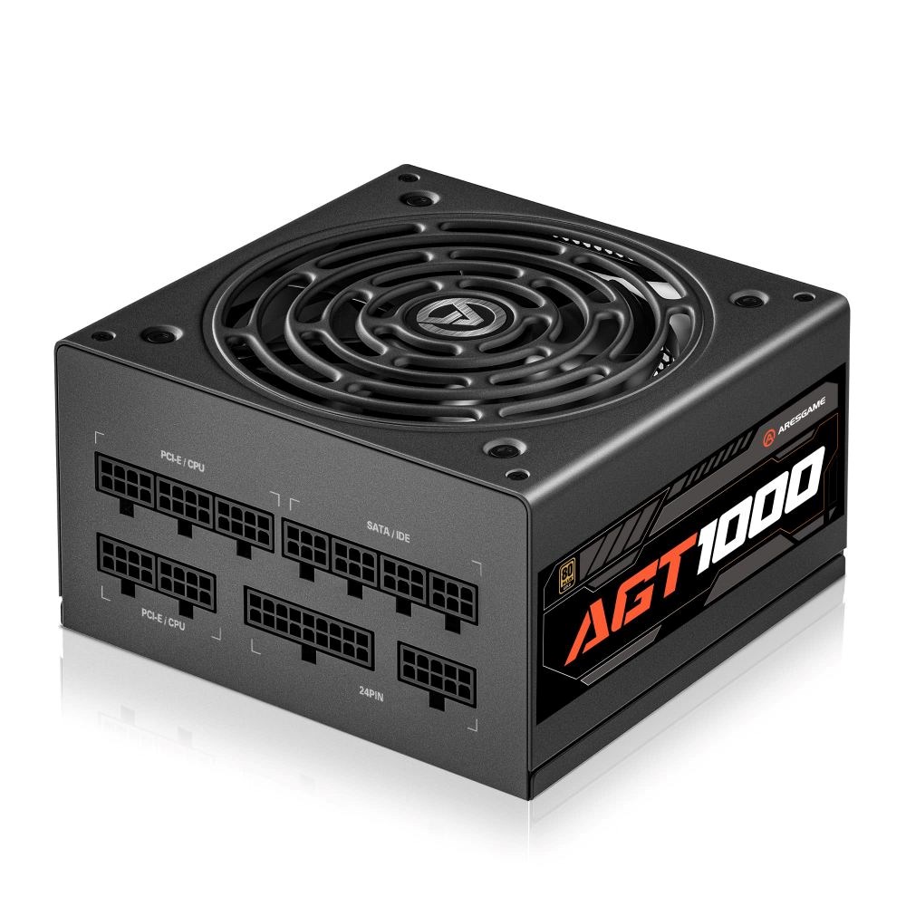  ARESGAME Black Cube AGT1000 30+ Gold ATX Power Supply Fully Modular