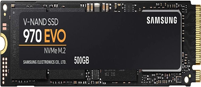  Samsung 970 EVO 500GB - NVMe PCIe M.2 2280 SSD (MZ-V7E500BW)