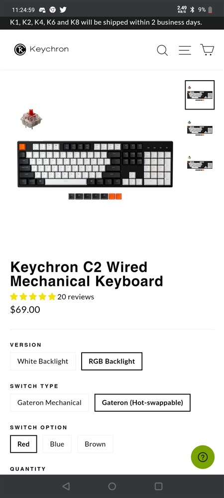  Keychron c2