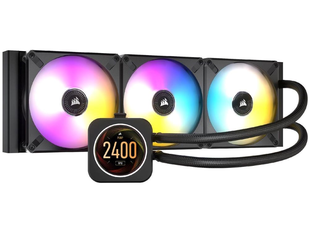  Corsair iCUE H150i Elite LCD XT Display Liquid CPU Cooler