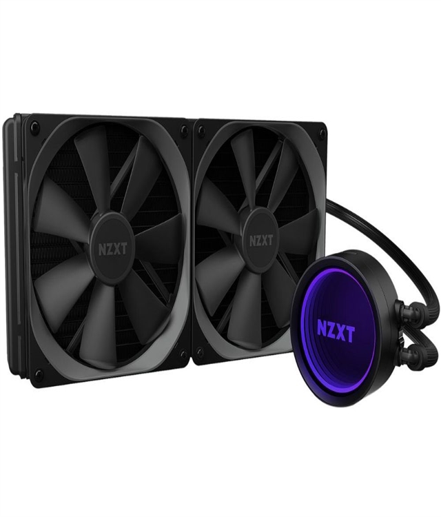NZXT Kraken X63 280mm - RL-KRX63-01 - AIO RGB CPU Liquid Cooler - Rotating Infinity Mirror Design - Improved Pump - Powered By CAM V4 - RGB Connector - Aer P 140mm Radiator Fans (2 Included)